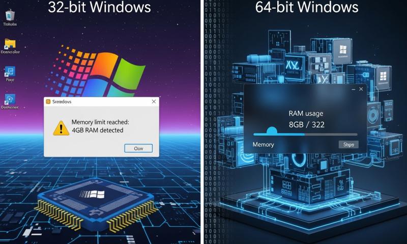أي نسخة ويندوز لجهازك؟ دليلك الشامل لـ 32-bit مقابل 64-bit، Home مقابل Pro، وويندوز 10 مقابل 11