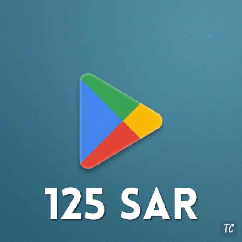 Google Play 125 SAR KSA - SAU