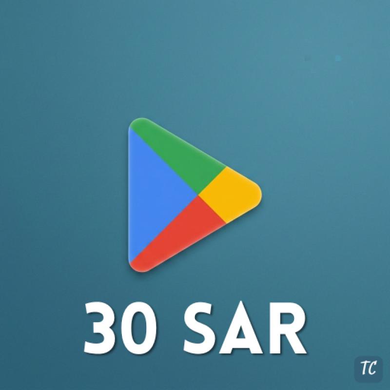 Google Play 30 SAR KSA - SAU