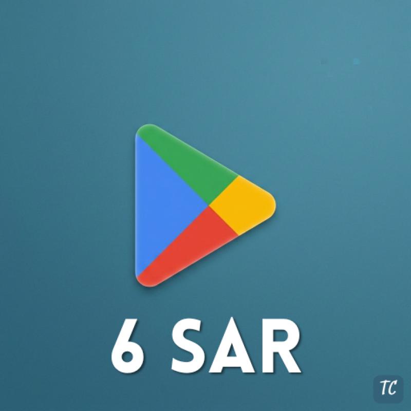 Google Play 6 SAR KSA - SAU