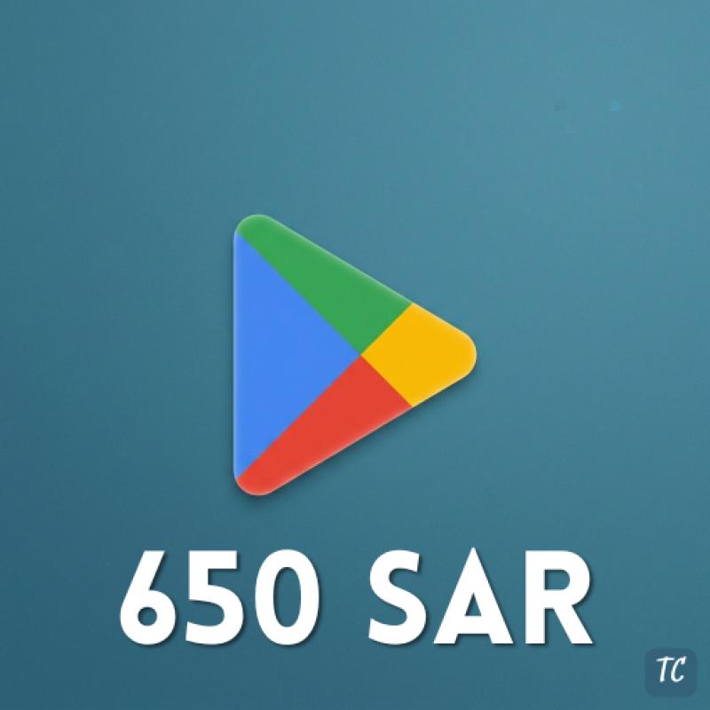 Google Play 650 SAR KSA - SAU